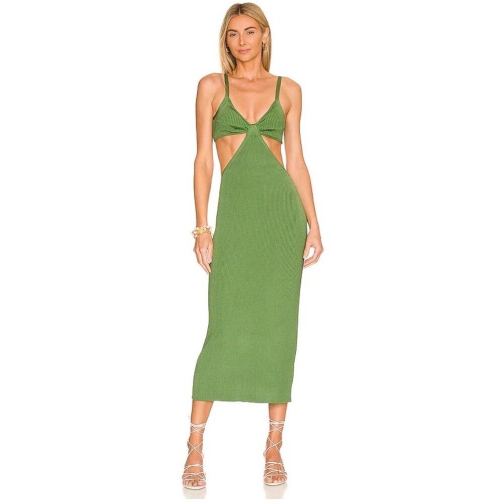 Cult Gaia Green Maxi Dress